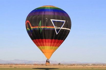 Lake Havasu City Arizona with Hot Air Balloons Fridge Magnet 